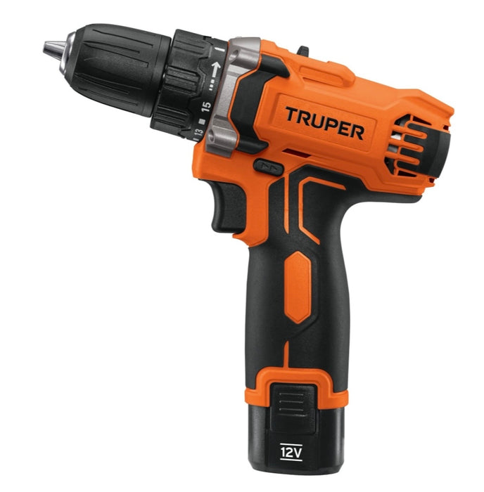Taladro compacto inalámbrico 3/8", 12 V, Truper