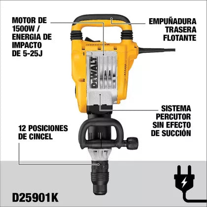 Demoledor Sds-Max 1540w 2100gpm 19j 10.4k Dewalt