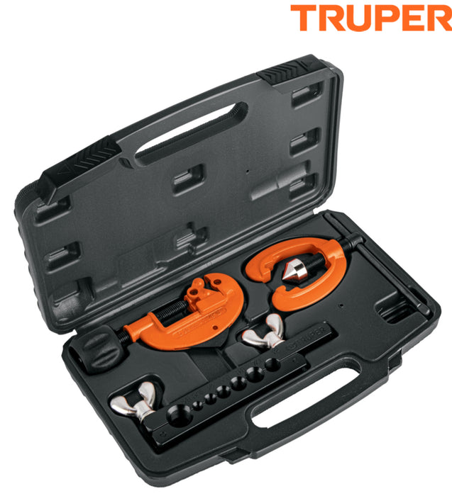 Juego de avellanador y cortador de
tubo, Truper