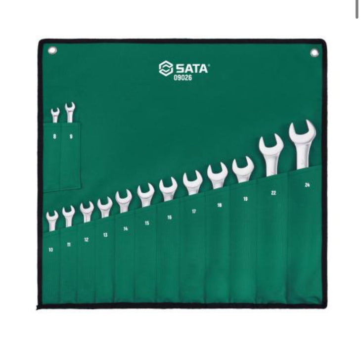 Pc. Juego de Llaves Combinadas Métrico (Espejo) - Lona